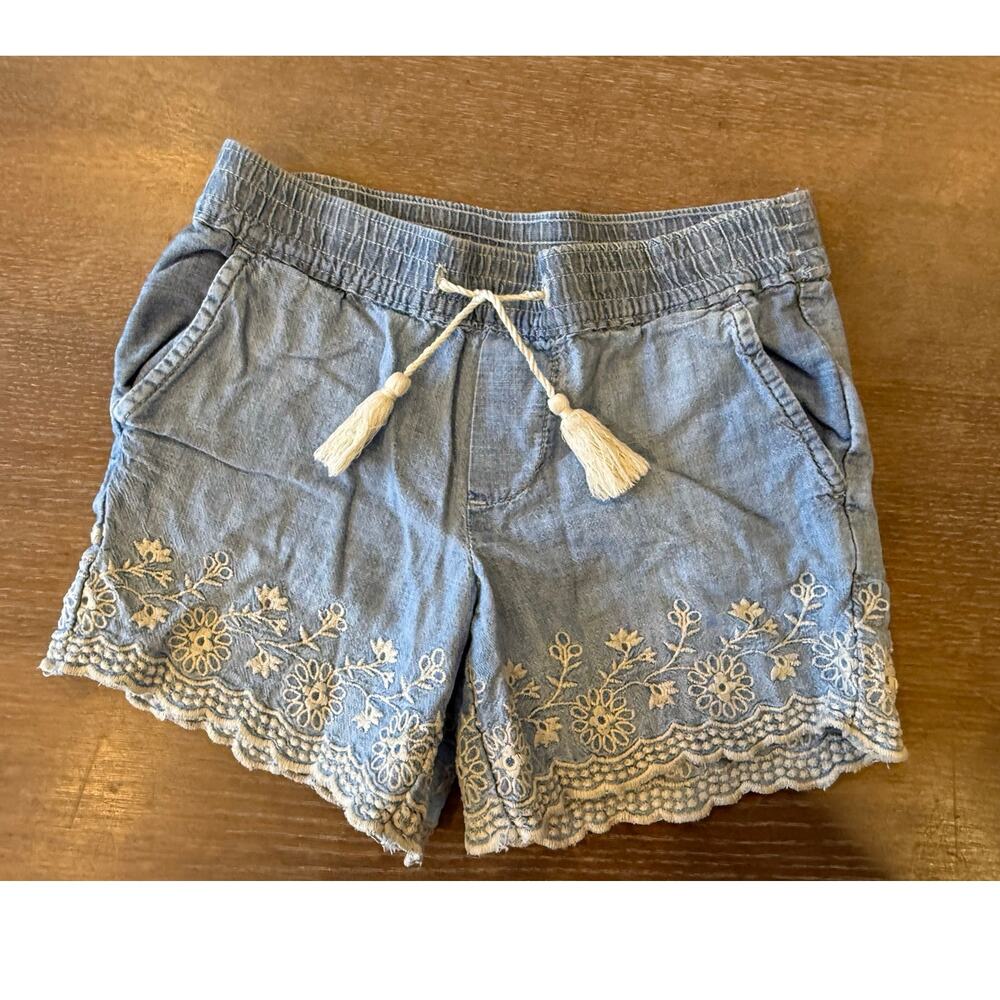 GAP Kids Denim embroidery Shorts Youth girls 5